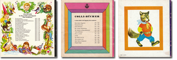 Die R�ckseiten der Colli-B�cher