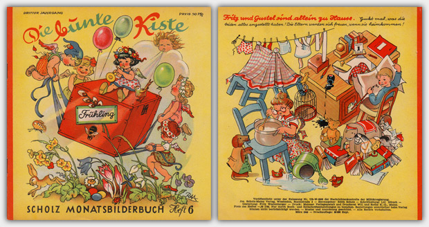 Die Bunte Kiste | Scholz Monatsbilderbuch Dritter Jahrgang, Heft 6, März 1949