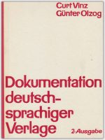 Dokumentation deutschsprachiger Verlage 2. Ausgabe 1965