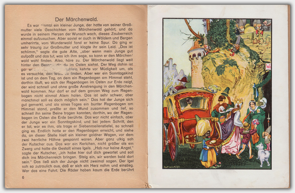 Der Märchenwald : Ein neues Geschichtenbuch | Innenseite