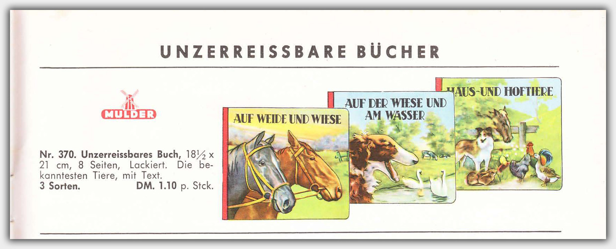 Bilderbuch-Reihe No. 370 im Mulder Katalog 1960/61