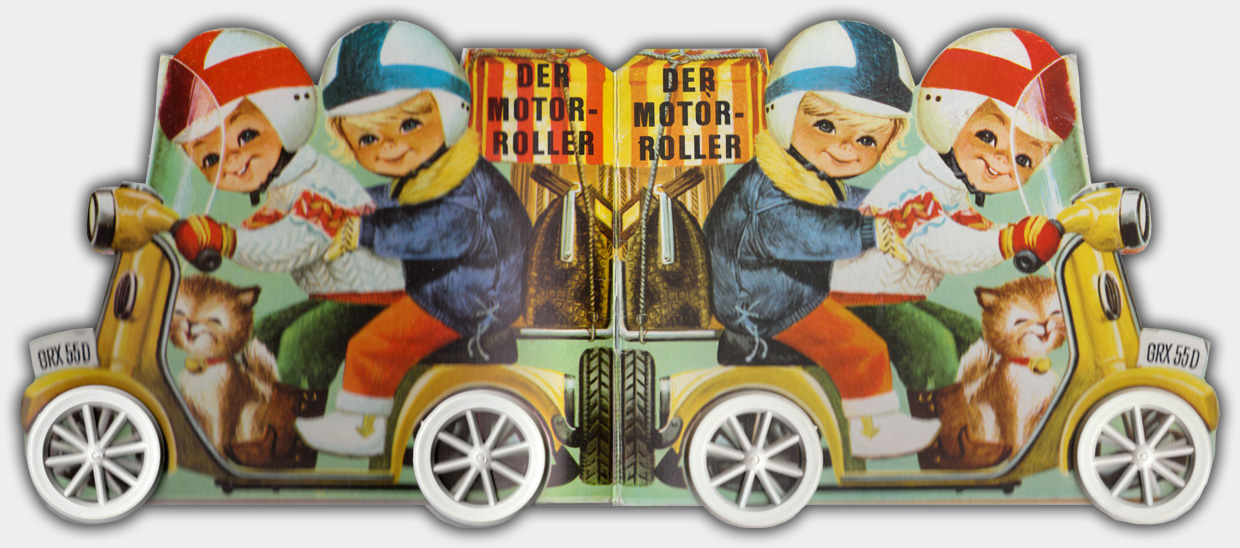 Der Motorroller | Lito-Kinderbücher ca. Anfang der 1970er Jahre | Umschlag