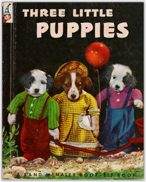 A Rand McNally Book - Elf Book 447 : Three Little Puppies | Auflage 1952