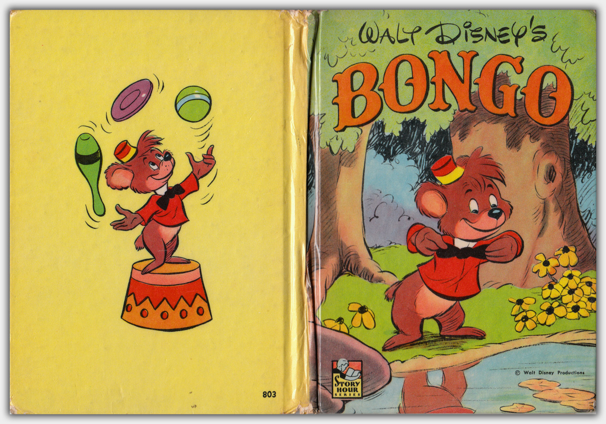 Walt Disney's Bongo | Whitman Story Hour Series No. 803 | Ausgabe 1948 | Hardcover-Umschlag