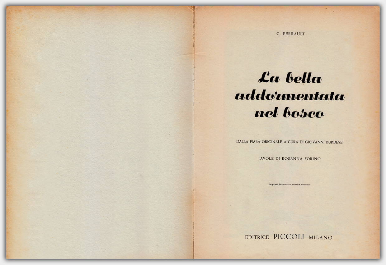 La bella addormentata nel bosco | Innentitel