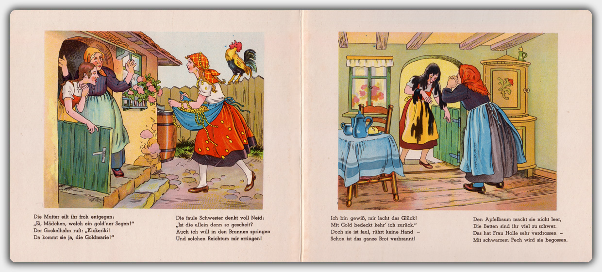 Frau Holle - VintageBooks | Wandtattoos